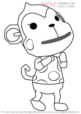 学习如何从动物交叉（动物横穿）绘制娜娜-优优资源