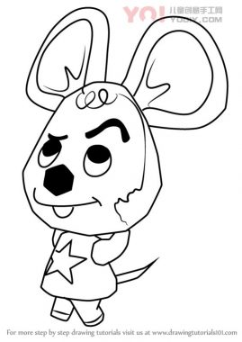 学习如何从动物过境中绘制驼鹿（动物横穿）-优优资源