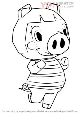 学习如何从动物过境中绘制佩吉（动物横穿）-优优资源