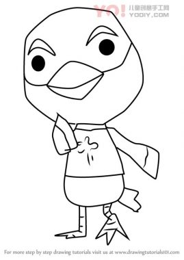 学习如何从动物过境中绘制啄食（动物横穿）-优优资源