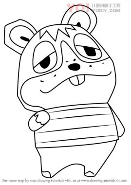 学习如何从动物过境中绘制罗德尼（动物横穿）-优优资源