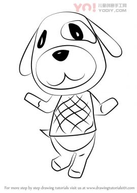 学习如何从动物过境中绘制Goldie（动物穿越）-优优资源