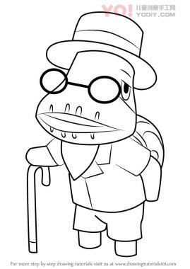 蜗牛拟人化简笔画卡通分步骤教学-优优资源