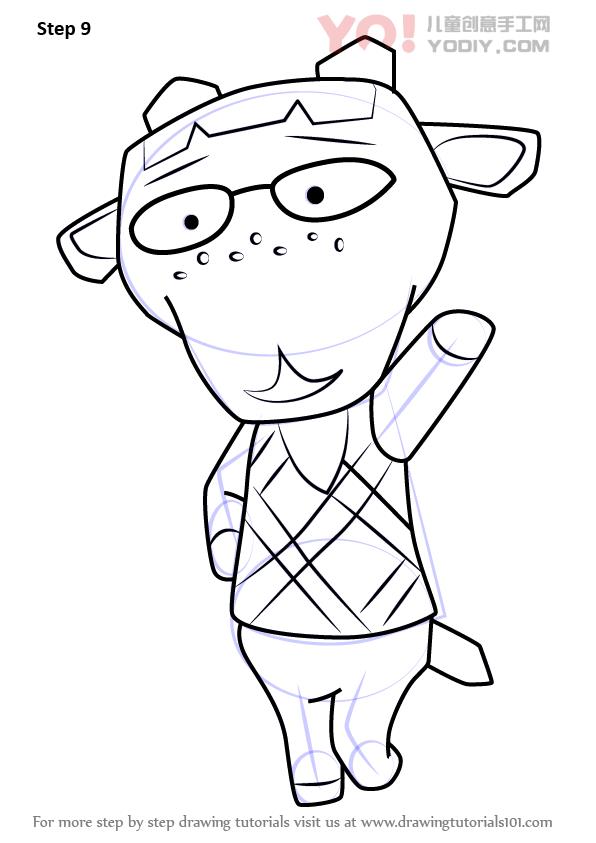 图片[10]-羊拟人化简笔画卡通分步骤教学-YO儿童创意手工网