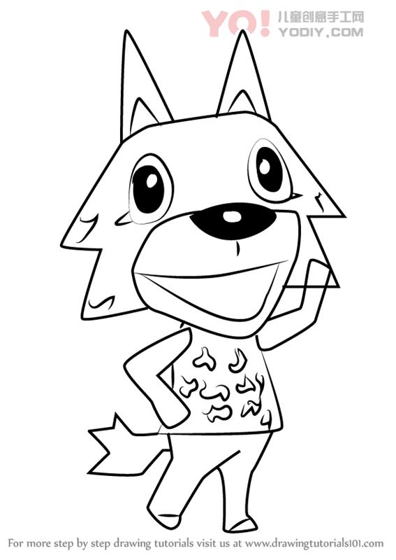 图片[1]-狐狸拟人化简笔画卡通分步骤教学-YO儿童创意手工网