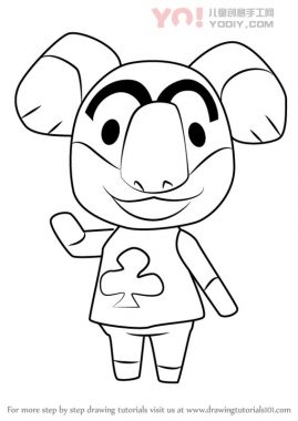 学习如何从动物过境中画出莱曼（动物横穿）-优优资源