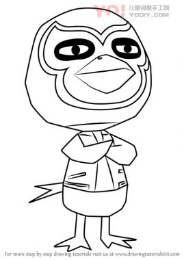 小鸡拟人化简笔画卡通分步骤教学-优优资源