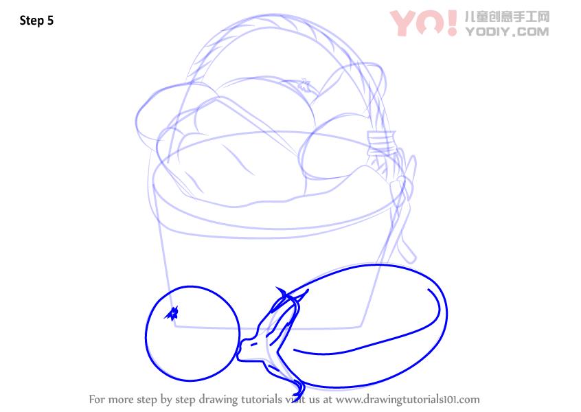 图片[6]-学习如何轻松画出蔬菜篮（蔬菜）-YO儿童创意手工网