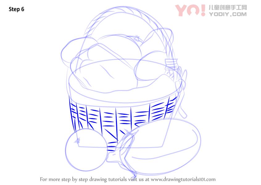图片[7]-学习如何轻松画出蔬菜篮（蔬菜）-YO儿童创意手工网