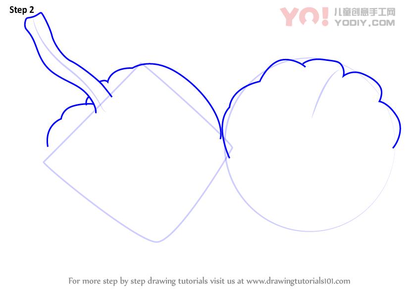 图片[3]-学习如何画一个南瓜（水果）-YO儿童创意手工网