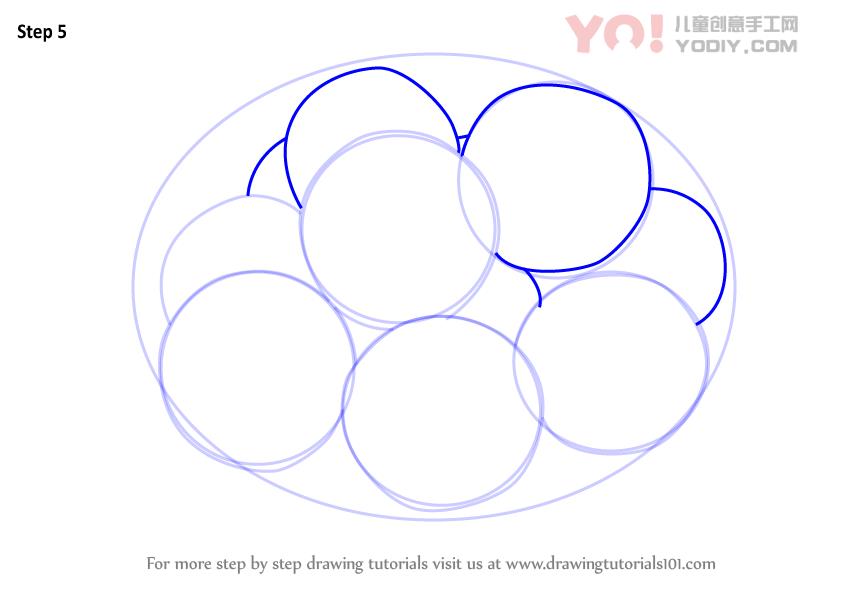 图片[6]-学习如何画橘子（水果）-YO儿童创意手工网