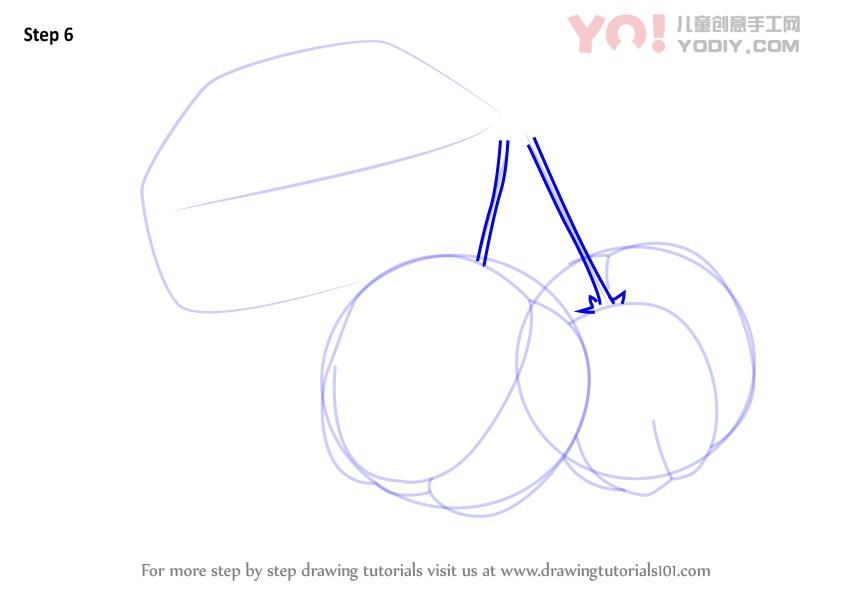 图片[7]-学习如何绘制巴巴多斯樱桃（水果）-YO儿童创意手工网