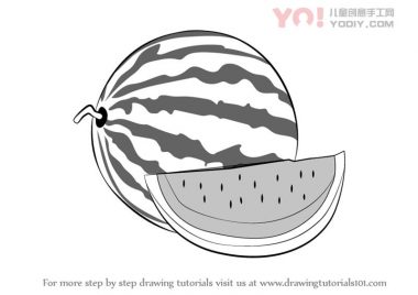 学习如何用切片绘制西瓜（水果）-优优资源