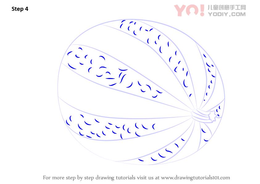 图片[5]-学习如何绘制西瓜（水果）-YO儿童创意手工网