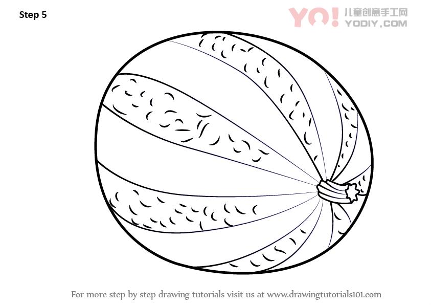 图片[6]-学习如何绘制西瓜（水果）-YO儿童创意手工网