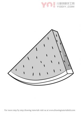 学习如何绘制西瓜片（水果）-优优资源
