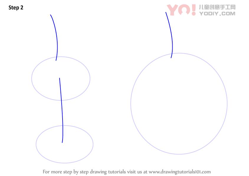 图片[3]-学习如何画一个苹果（水果）-YO儿童创意手工网