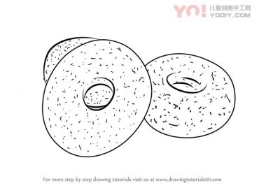 学习如何画甜甜圈（小吃）-优优资源