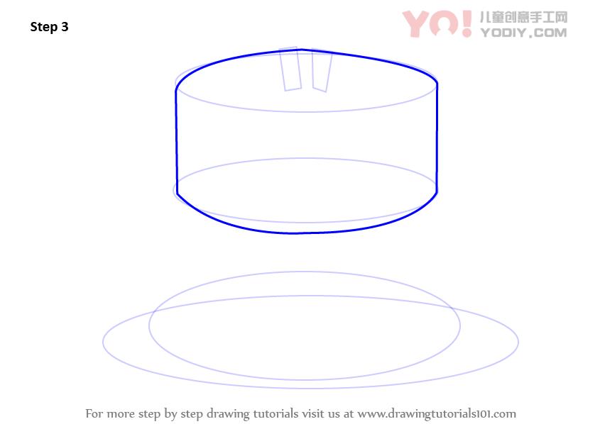 图片[4]-学习如何用蜡烛（蛋糕）绘制生日蛋糕-YO儿童创意手工网