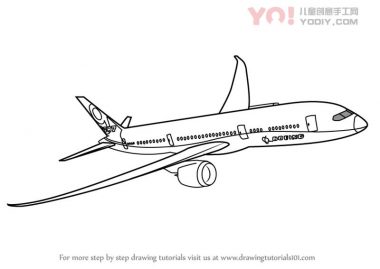 了解如何绘制波音787（飞机）-优优资源