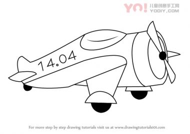 学习如何画卡通战斗机飞机（飞机）-优优资源