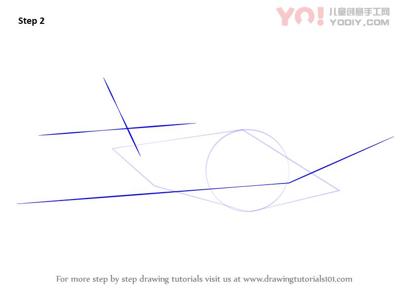 图片[3]-学习如何绘制飞机素描（飞机）-YO儿童创意手工网
