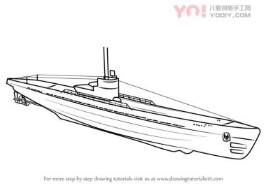 了解如何画一个U-Boat（船和船）-优优资源