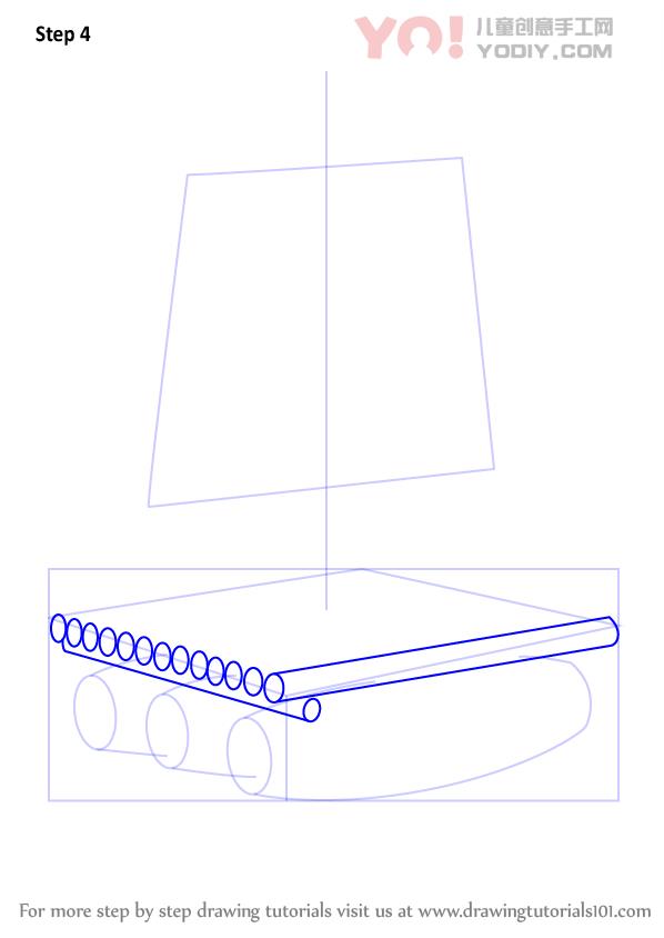 图片[5]-学习如何绘制木筏（船和船）-YO儿童创意手工网