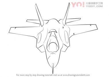 了解如何绘制洛克希德马丁F-35雷电II（战斗机喷气式飞机）-优优资源