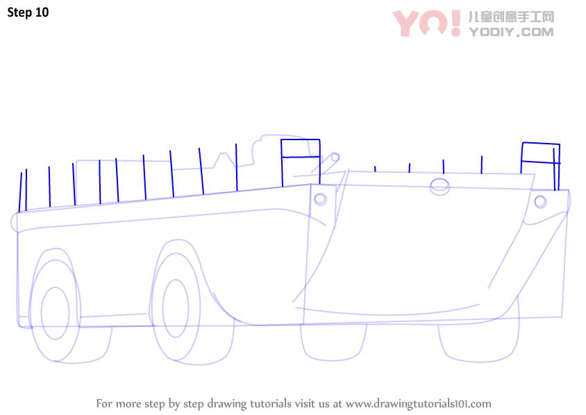 图片[11]-学习如何绘制LARC（军事）-YO儿童创意手工网