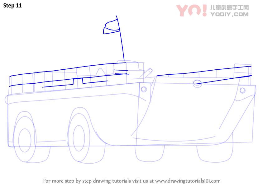 图片[12]-学习如何绘制LARC（军事）-YO儿童创意手工网