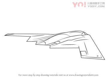 学习如何绘制隐形轰炸机（军事）-优优资源