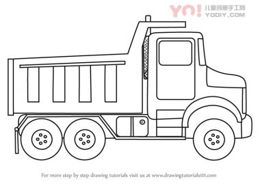 学习如何绘制简单的自卸车（卡车）-优优资源