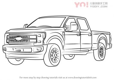 学习如何绘制FORD F350（卡车）-优优资源