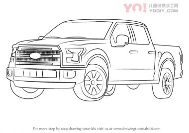 了解如何绘制F-150卡车（卡车）-优优资源