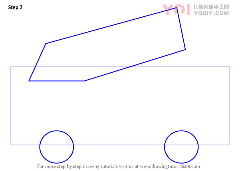 图片[3]-学习如何为孩子们绘制救火车（卡车）-YO儿童创意手工网
