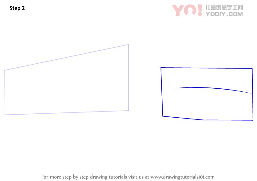 图片[3]-学习如何画一辆卡车和拖车（卡车）-YO儿童创意手工网