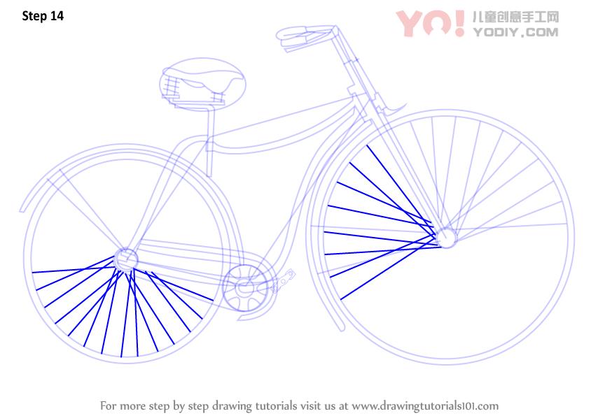 图片[15]-自行车简笔画步骤教学-YO儿童创意手工网