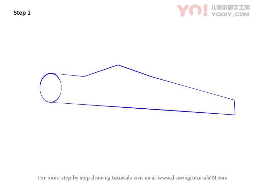 图片[2]-模型飞机简笔画儿童简笔画步骤教学-YO儿童创意手工网