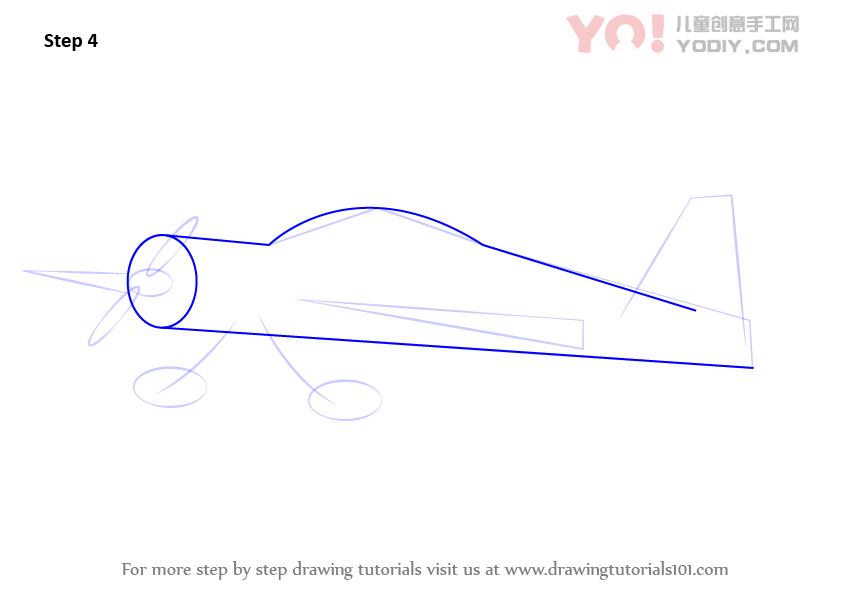 图片[5]-模型飞机简笔画儿童简笔画步骤教学-YO儿童创意手工网