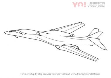 战斗飞机简笔画手抄报素材儿童简笔画-优优资源