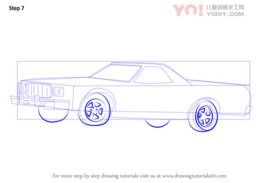 图片[8]-学习绘画简笔画 破旧的汽车简笔画-YO儿童创意手工网
