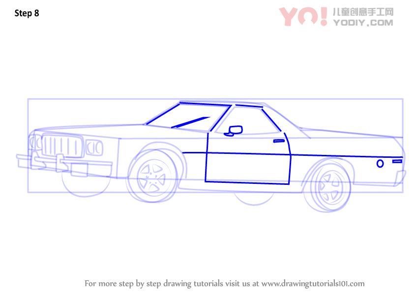 图片[9]-学习绘画简笔画 破旧的汽车简笔画-YO儿童创意手工网