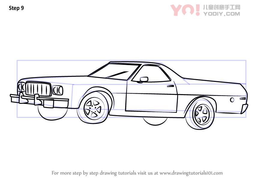 图片[10]-学习绘画简笔画 破旧的汽车简笔画-YO儿童创意手工网