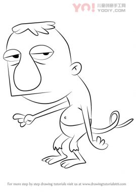 从Catdog学习如何绘制Cornelius Sunshine（Catdog）-优优资源