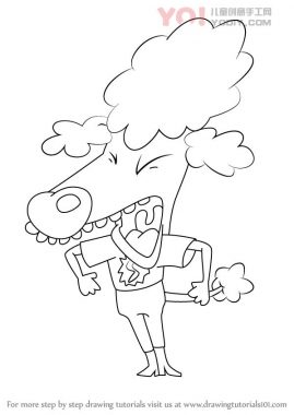 了解如何从Catdog绘制Shriek Dubois（Catdog）-优优资源