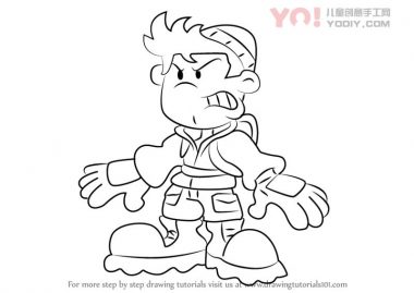 学习如何从下一扇门（CodeName：小孩隔壁）绘制Numbuh 60-优优资源