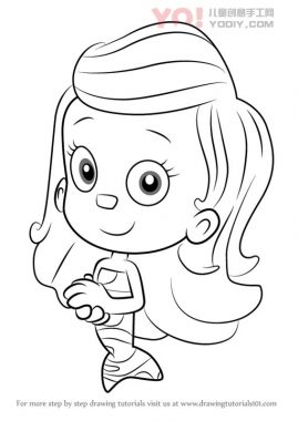 学习如何从泡泡孔gu（泡罩Guppies）画莫莉-优优资源