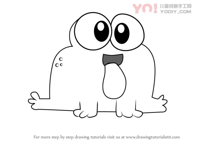 图片[1]-学习如何从养饲料（养料夫利）绘制果冻-YO儿童创意手工网
