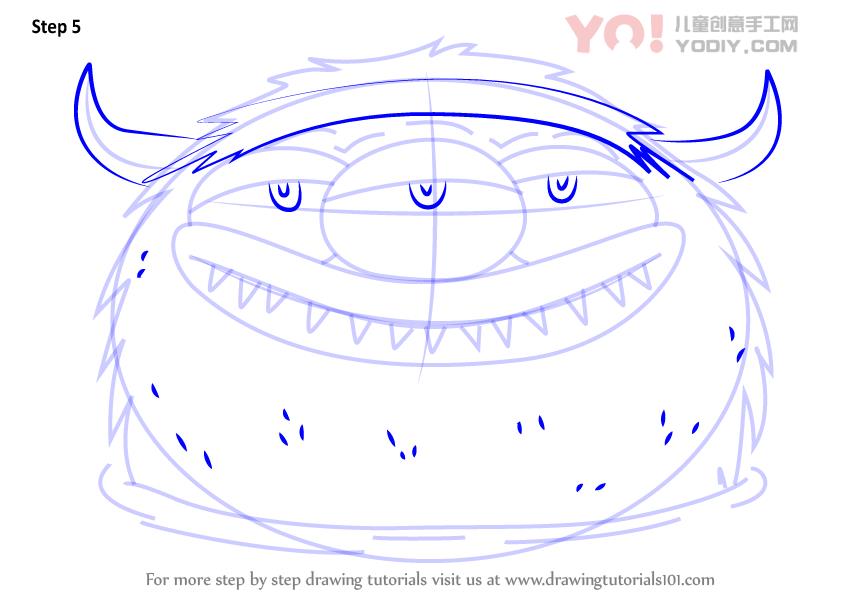 图片[6]-了解如何从养兽人（养家糊日）绘制胡同怪物-YO儿童创意手工网